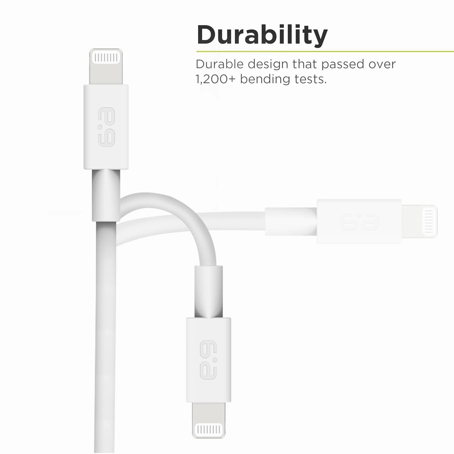 PureGear USB C to Lightning Cable (3 ft, White), MFi Certified Cable for iPhone 14 Pro Max/14/13 Pro Max/13/12 Pro Max/12/11 Pro Max/11/X/XS/SE/AirPods Pro, Supports Power Delivery Fast Charging Cord