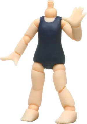 Queue Posh extra school swimsuit body (NON scale painted action figure parts)