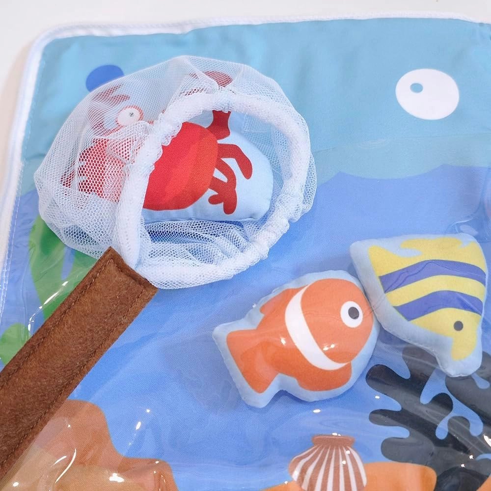 Quiet Toddlers Educational - 8 Pages of Learning Fun for Quiet Play with Preschool Activities Fabric Book - Montessori Toy for Travel (Sea World)