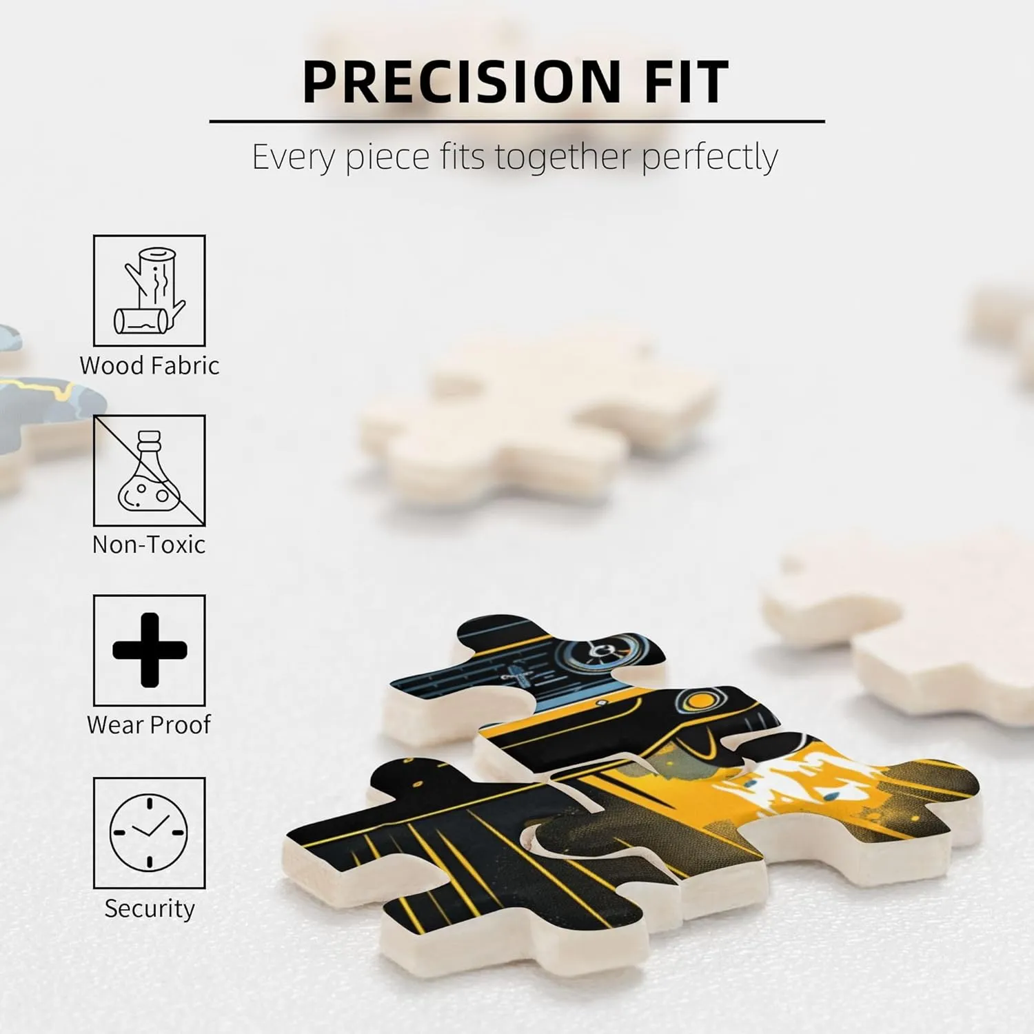 Racing Car 1000 Piece Wooden Puzzles,Creative Activity Hobbies for Adults,Classic Racing Car Stress Relieving Puzzle,Great for Relaxation and Display for Puzzle Enthusiasts,Stunning Artwork