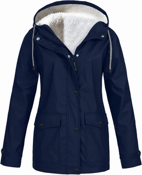 Raincoat Women Lightweight Rain Jackets Waterproof Packable Active Outdoor Hooded Windbreaker Raincoat Trench Coats