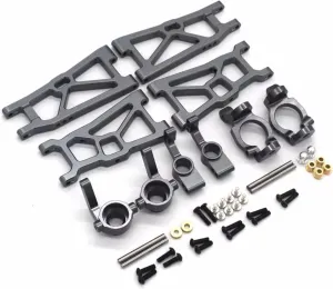 RC Car Parts for ZD for Racing DBX-10 1/10 RC Parts Front and Rear Lower Arm C Steering Cup Rear Wheel Seat 5 Piece Set Replacement Parts(Gray)