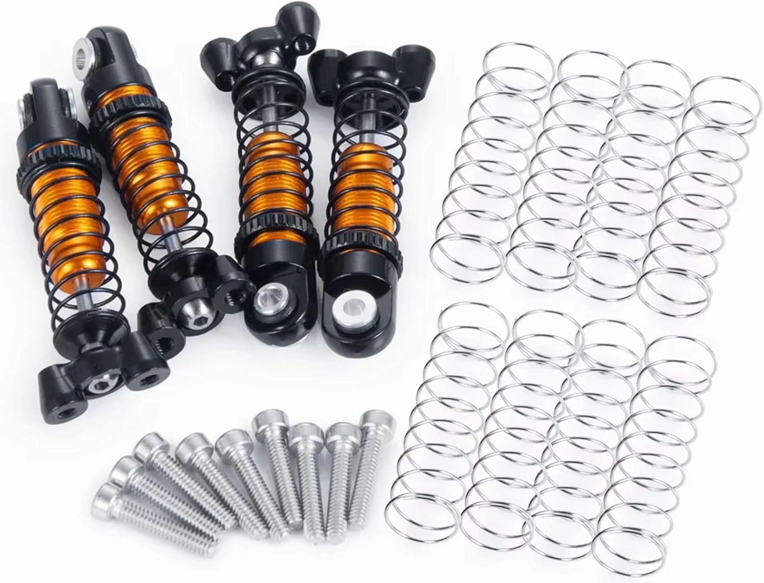 RC Car Shock Absorber Compatible with Kyosho for MINI-Z 4×4 32521 1/18 1/24 RC Crawler Car Parts 4Pcs 37/45mm Adjustable Shock Absorber Damper(4Pcs 37mm)