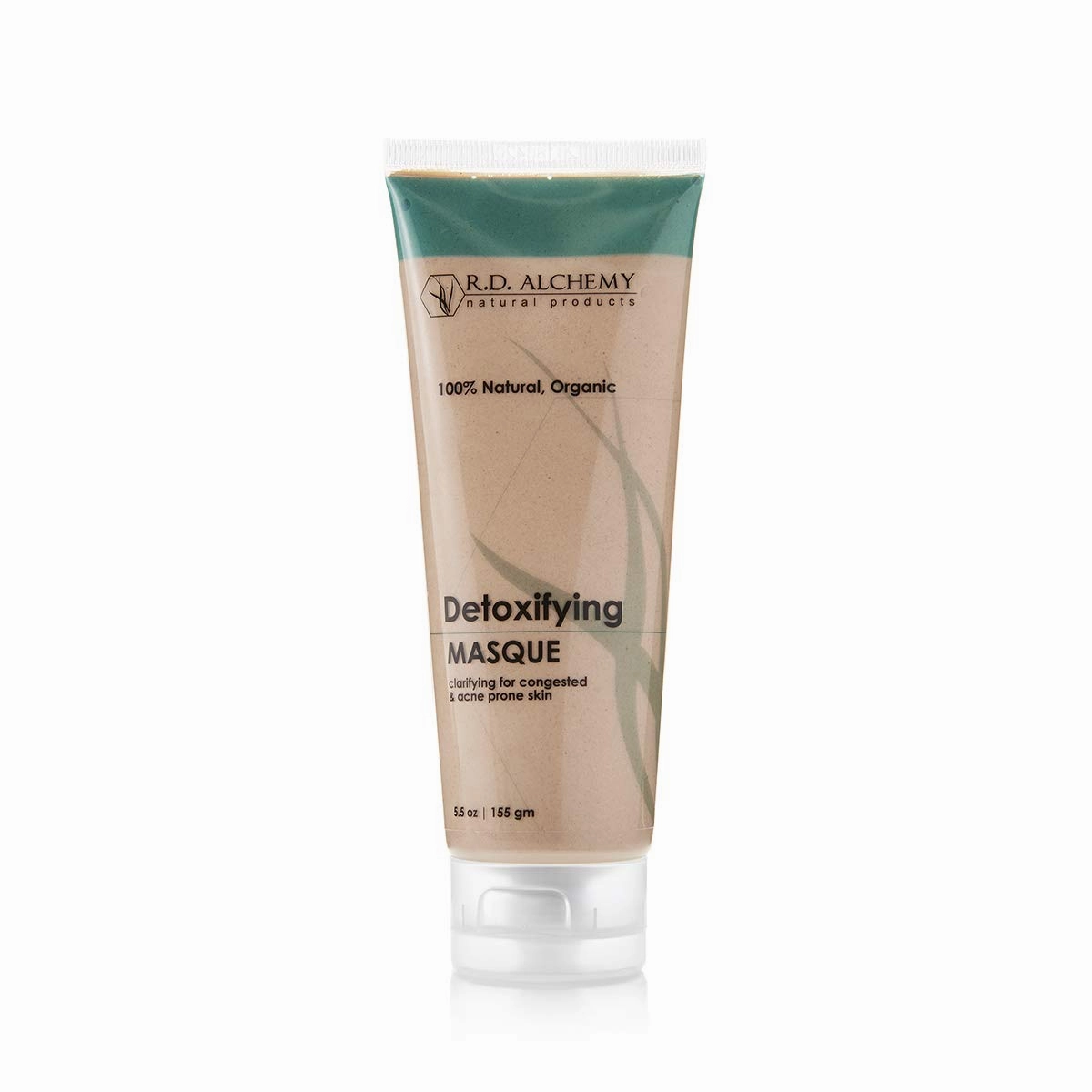 RD Alchemy - 100% Natural & Organic Detoxifying Masque - Pore Cleansing Treatment, Blackhead Remover Clay Face Mask Cleanses & Detoxifies Acne Prone, Congested Skin