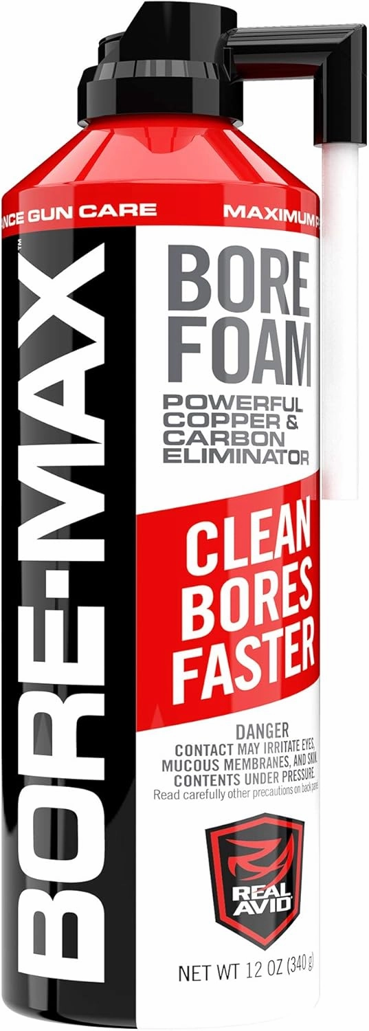 Real Avid 12oz Gun Cleaning Solvent & Bore Cleaner | Ideal for Gun Cleaning & Firearm Maintenance | Foaming Gun Solvent Removes Carbon & Copper Effortlessly & Maximizes Barrel Accuracy