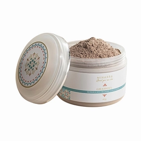 Real Moroccan Ghassoul Lava Clay Skin Cleanser & Moisturizer, Sourced in Morroco, Natural, Exfoliates, Cleanses, Reduces Oil, 8 oz