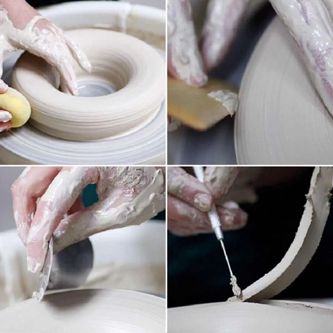 ReArt Natural Air-Dry Clay, for Sculpting, Wheel Throwing, Hand Building, All-Purpose Modeling Clay 10lbs for Sculpting (Gray 10LBs)