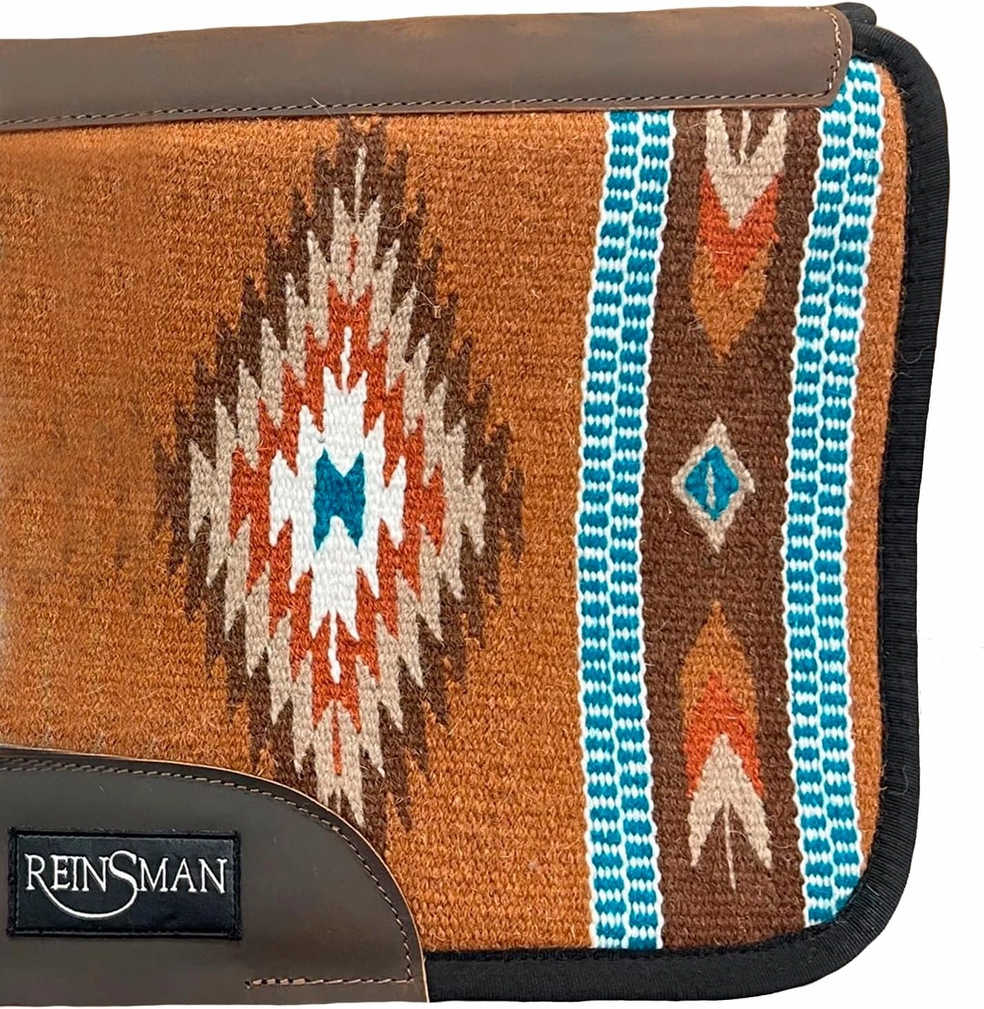 Reinsman APEX Ranahan Wool Soft Breathable Shock-Absorbing Fleece-Lined Moisture-Wicking Contoured Back Protection Wither Relief Horse Riding Saddle Pad