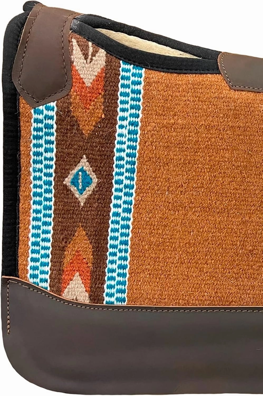 Reinsman APEX Ranahan Wool Soft Breathable Shock-Absorbing Fleece-Lined Moisture-Wicking Contoured Back Protection Wither Relief Horse Riding Saddle Pad