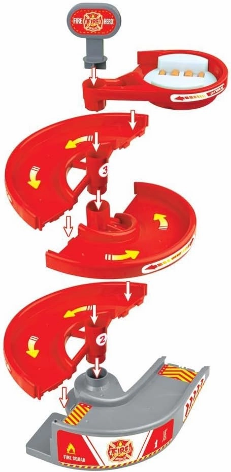 Replacement Only Track Attachment Rotating Stage Track Accessory, Rotary Tower Add Ons Fits Most Generic Light Up Raceracks (red)