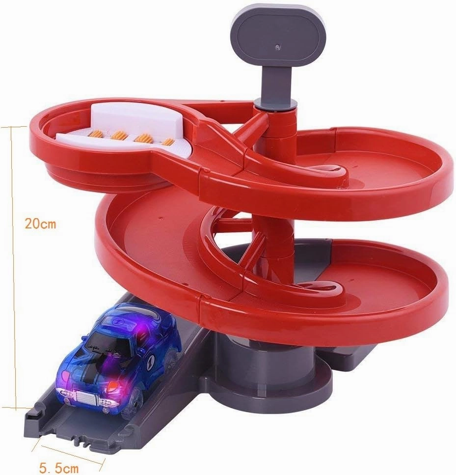 Replacement Only Track Attachment Rotating Stage Track Accessory, Rotary Tower Add Ons Fits Most Generic Light Up Raceracks (red)