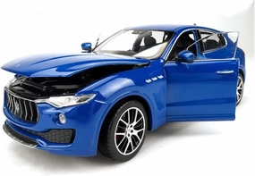 Resin Car Vehicle Model Fit for Maserati Levante 1 24 Alloy Die-cast Car Model Decoration Display Boys Toy Gift Collection Festive Deluxe Gift(Blue)