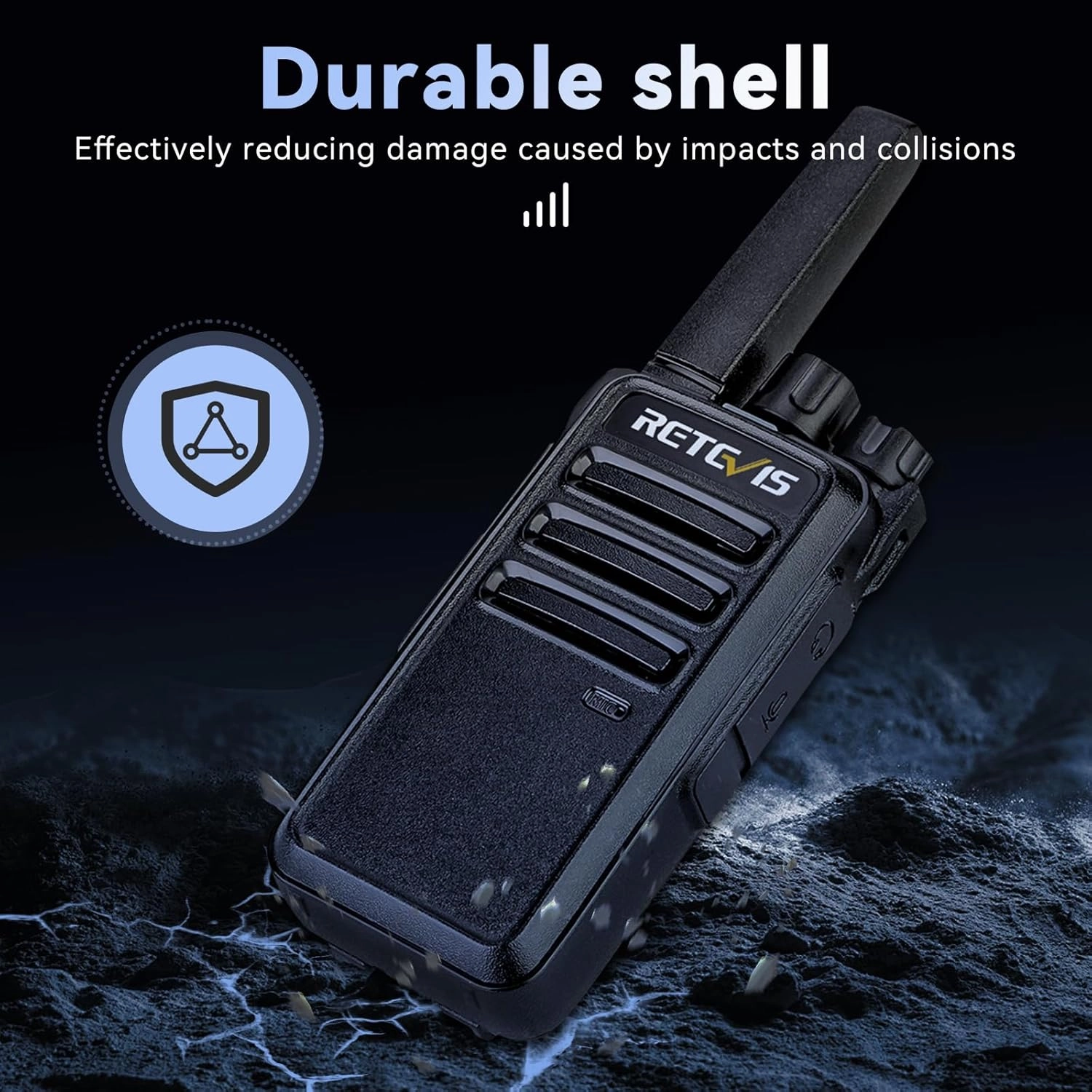 Retevis RT68 Walkie Talkies with Earpiece,2 Way Radios Long Range,Heavy Duty Walkie Talkies for Adults,Rechargeable with USB Charger Base, for Restaurant School Manufacturing Healthcare(20 Pack)