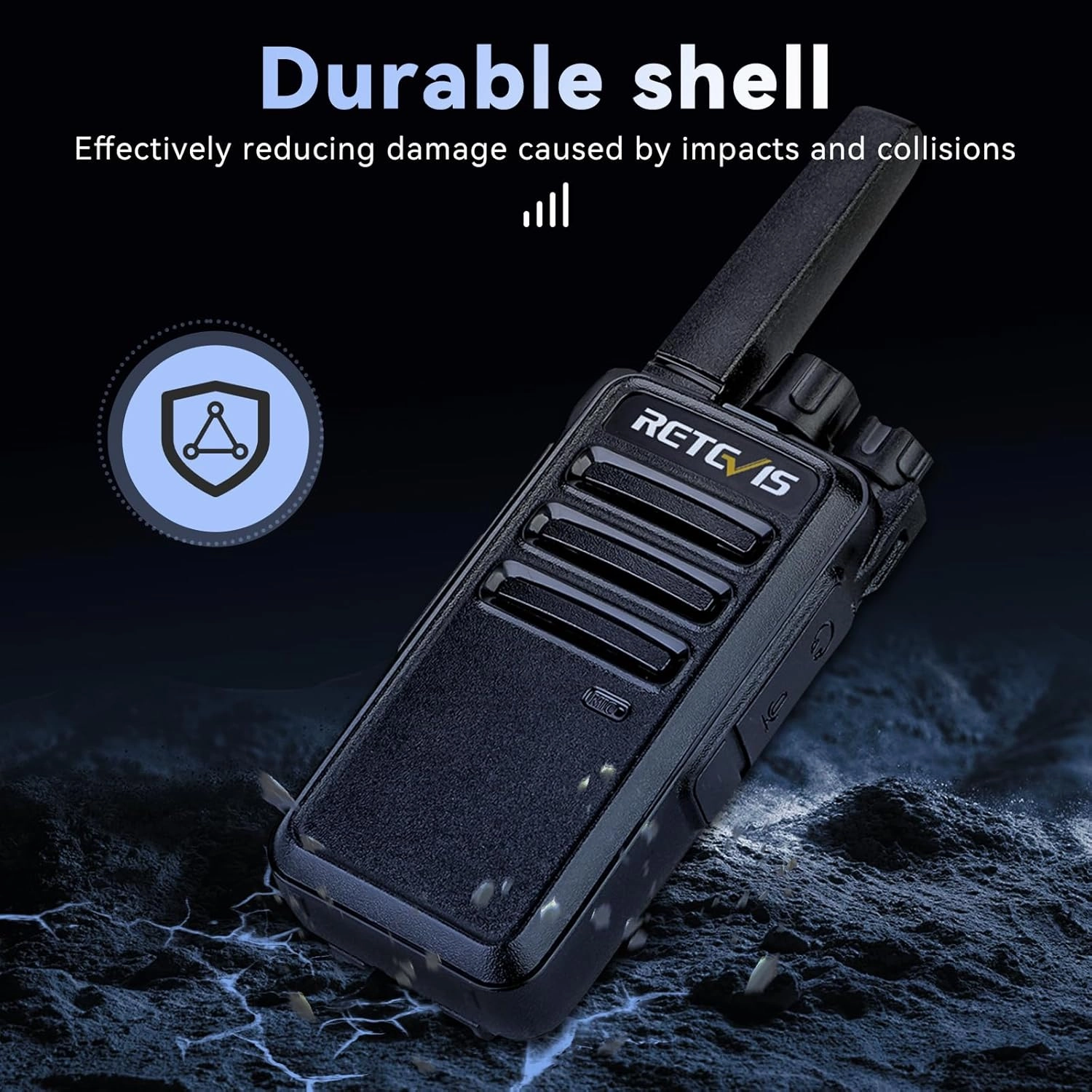 Retevis RT68 Walkie Talkies with Earpiece,2 Way Radios Long Range,Heavy Duty Walkie Talkies for Adults,Rechargeable with USB Charger Base, for Restaurant School Manufacturing Healthcare(20 Pack)