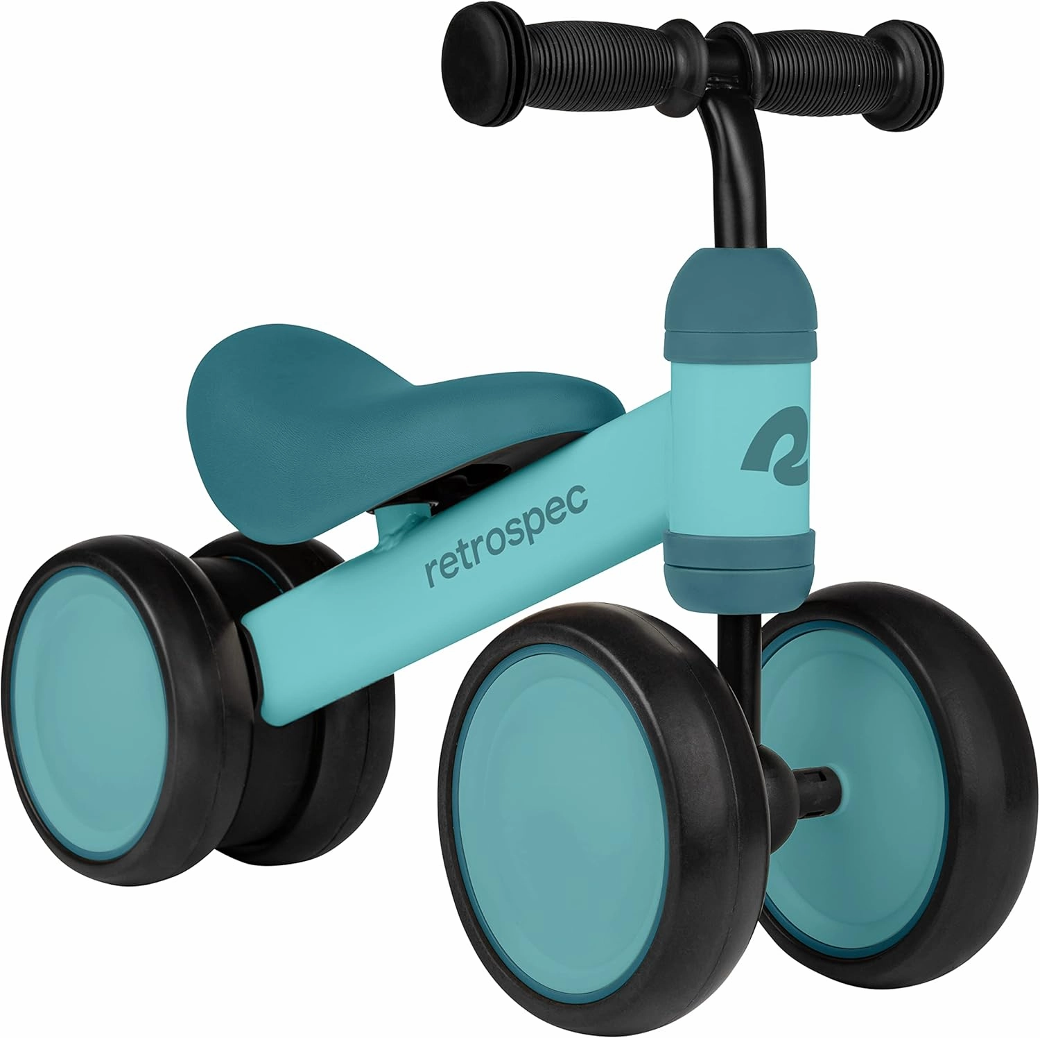 Retrospec Cricket Baby Walker Balance Bike with 4 Wheels for Ages 12-24 Months - Toddler Bicycle Toy for 1 Year Old’s - Ride On Toys for Boys & Girls