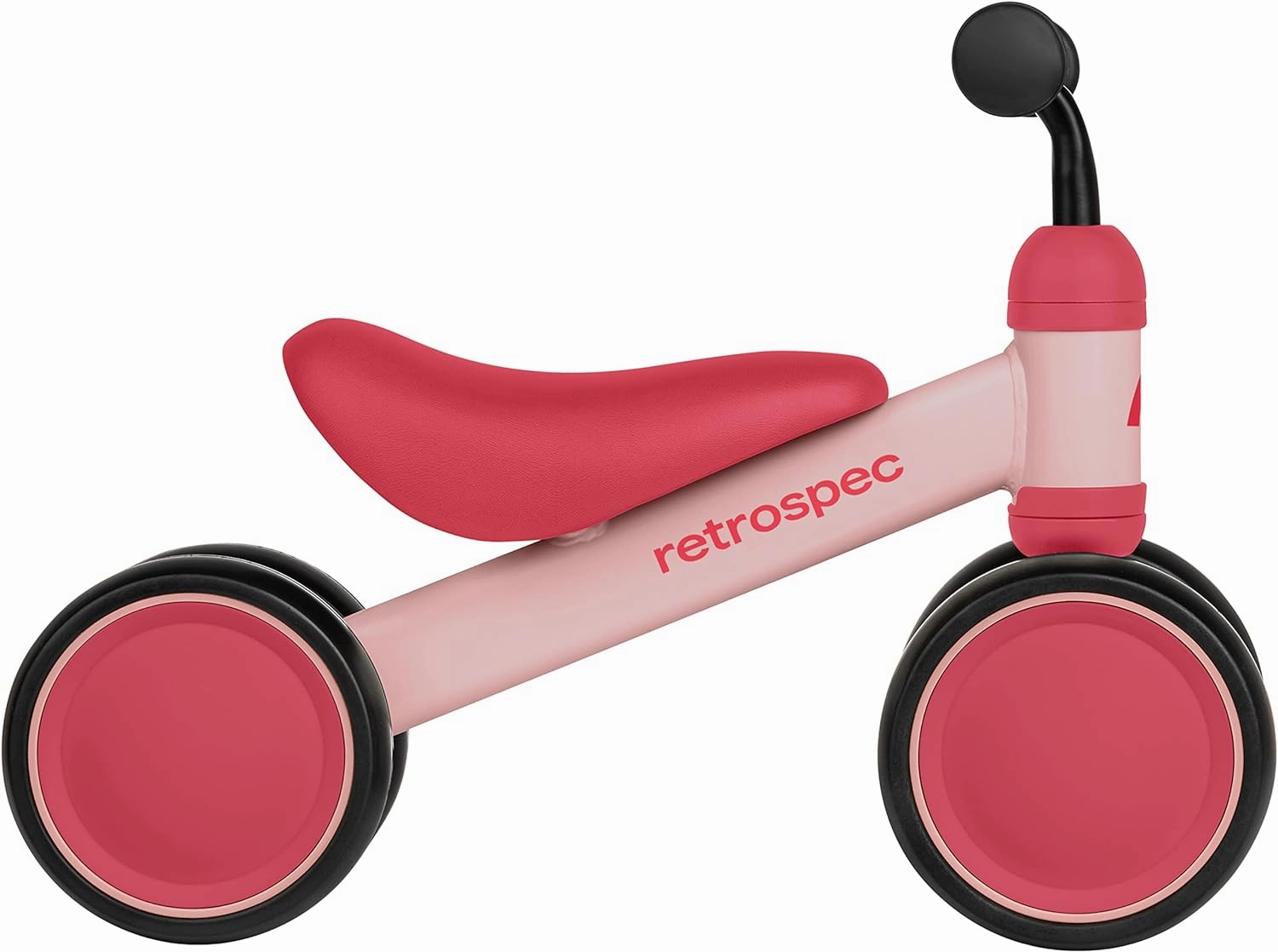 Retrospec Cricket Baby Walker Balance Bike with 4 Wheels for Ages 12-24 Months - Toddler Bicycle Toy for 1 Year Old’s - Ride On Toys for Boys & Girls