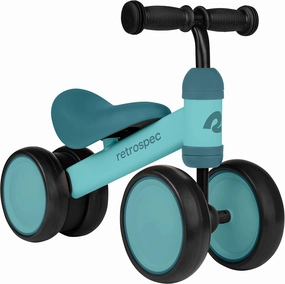 Retrospec Cricket Baby Walker Balance Bike with 4 Wheels for Ages 12-24 Months - Toddler Bicycle Toy for 1 Year Old’s - Ride On Toys for Boys & Girls