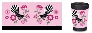 Reusable Coffee Cup - Pink Fantail