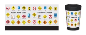 Reusable Coffeecup Rugby Road Code by Glenn Jones