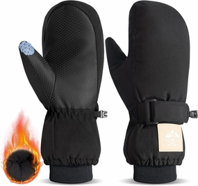 RIGWARL Kids Ski Mittens for Boys Girls Aged 5-13, Windproof Kids Snow Mittens for Snowboarding Ice Skating Alaska Cruise