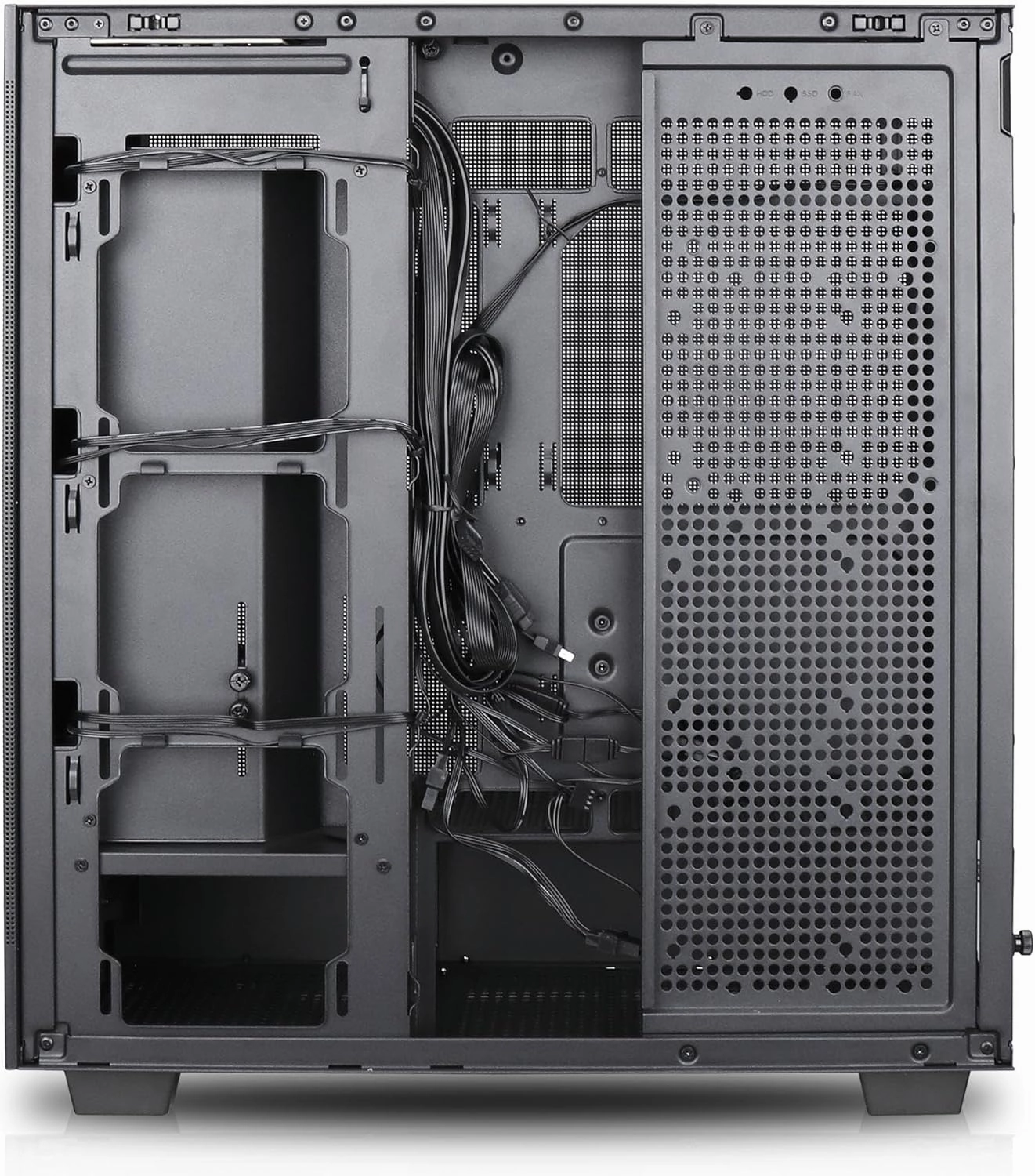 Rosewill Helium Flow Black Mid Tower Computer Gaming Case, Mesh Panel, ATX, Tool-Less, High-Airflow, 1x 120mm PWM Fan