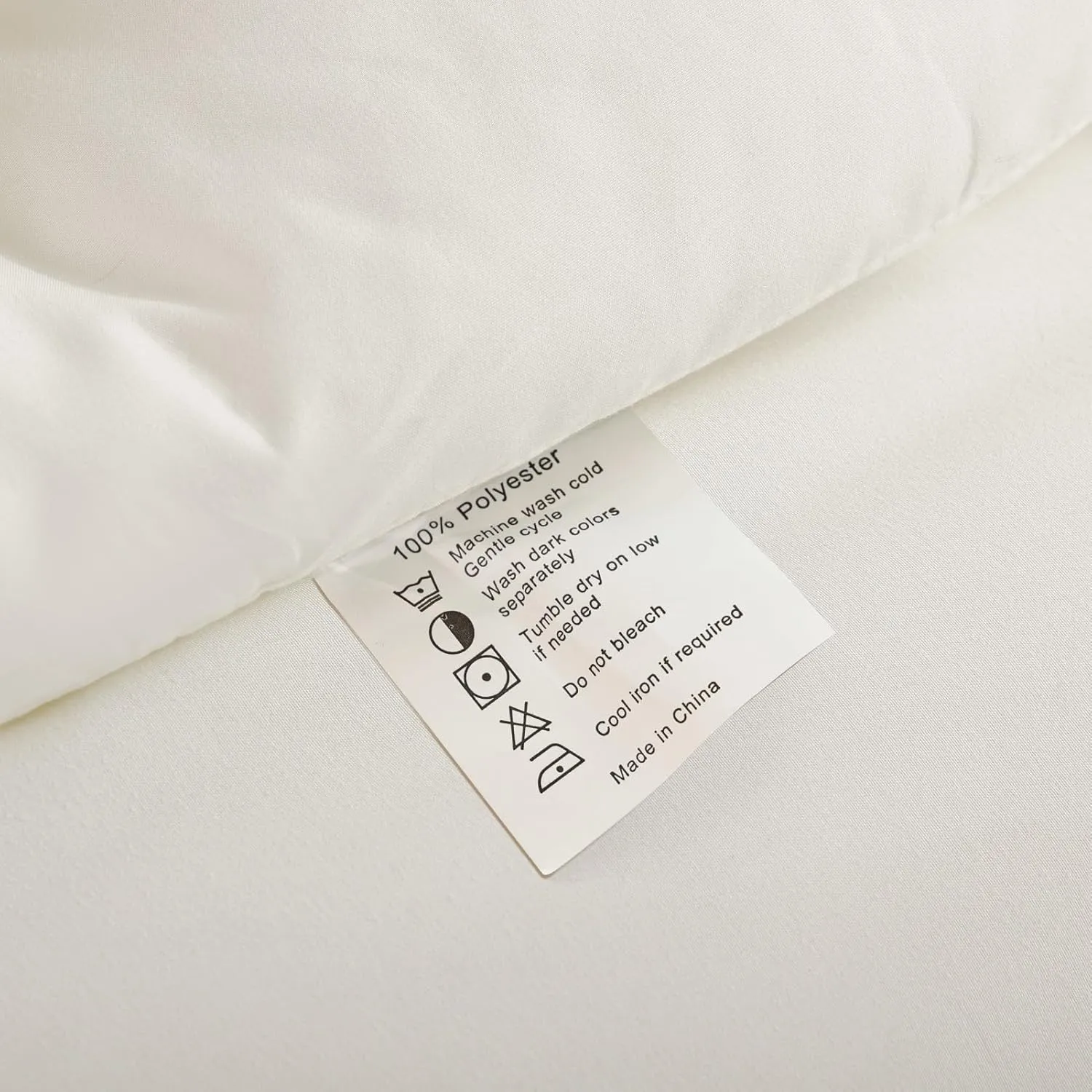 ROSGONIA Queen Comforter Set Ivory, 3pcs(1 Boho Ivory Comforter & 2 Pillowcases) All Season Soft Bedding Lightweight Bedspread Blanket Quilt Bed