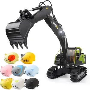 Ruko 1701 Musical Cats Piano Keyboards and 1661 Remote Control Excavator Toys for Boys