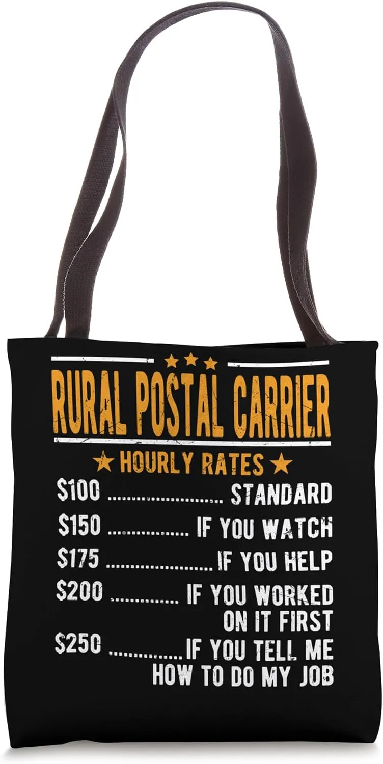 Rural Postal Carrier Hourly Rates Tote Bag