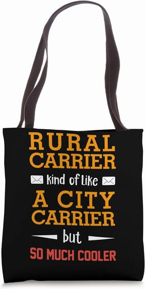 Rural Carrier Postman Mailman Postal Worker Tote Bag