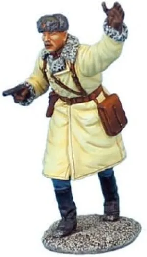 RUSSTAL024 Russian Commissar Advancing with Tokarev Pistol