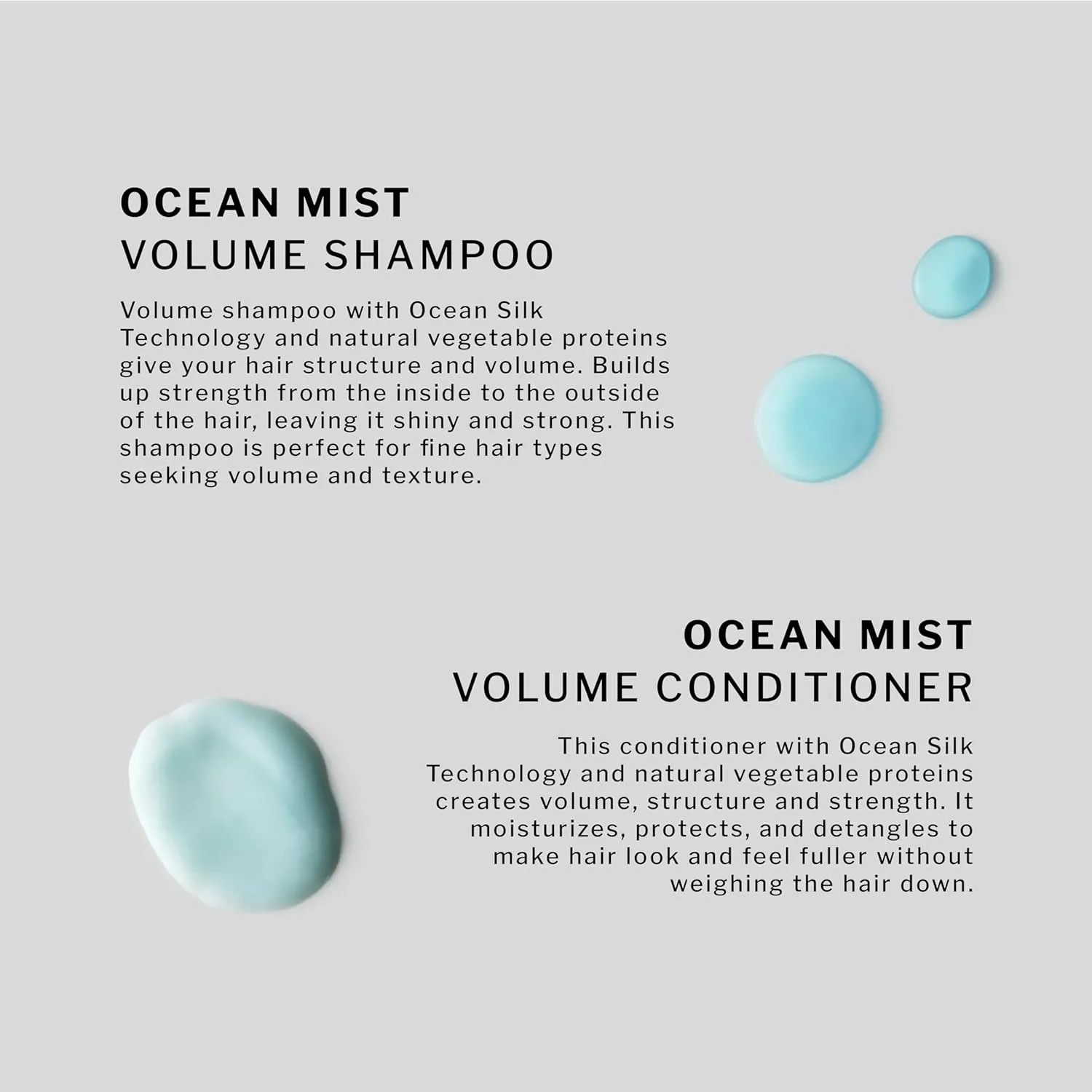SACHAJUAN Ocean Mist Shampoo and Conditioner Set - Ocean Silk Technology Gives Hair Volume, Structure, and Strength - Set of 2 (8.45 oz)