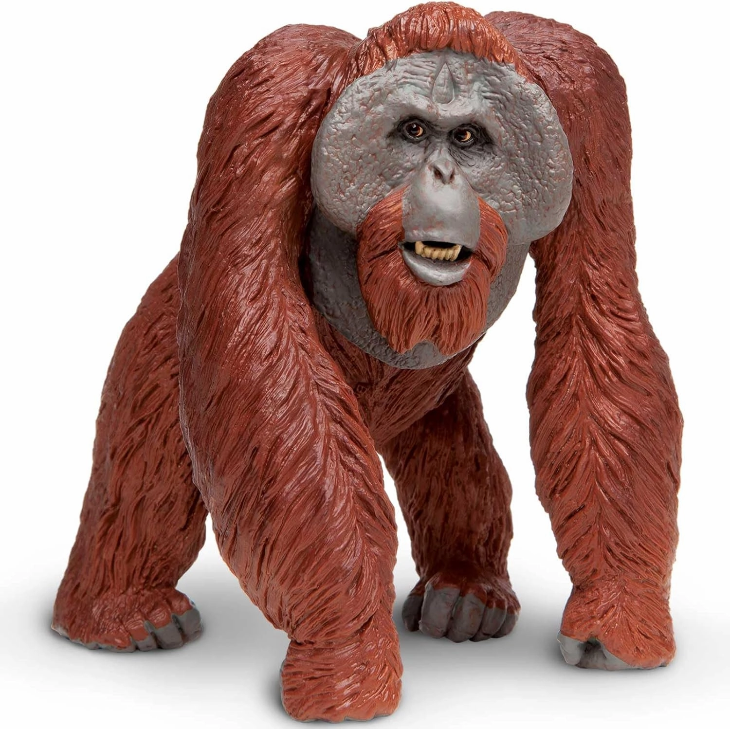 Safari Ltd. Bornean Orangutan Toy Figurine - Detailed 5" Plastic Model Figure - Fun Educational Play Toy for Boys, Girls & Kids Ages 3 