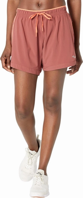 Saucony Outpace 5" Shorts for Women - Elasticized Waistband, Exterior Drawcord, and Pull-On Style