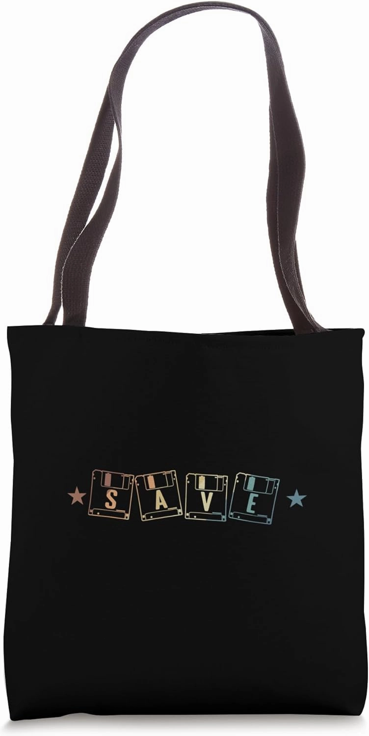 Save Diskette Retro Memory Module Data Carrier Tote Bag