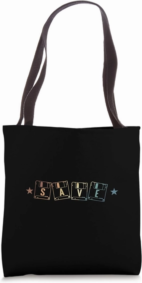 Save Diskette Retro Memory Module Data Carrier Tote Bag