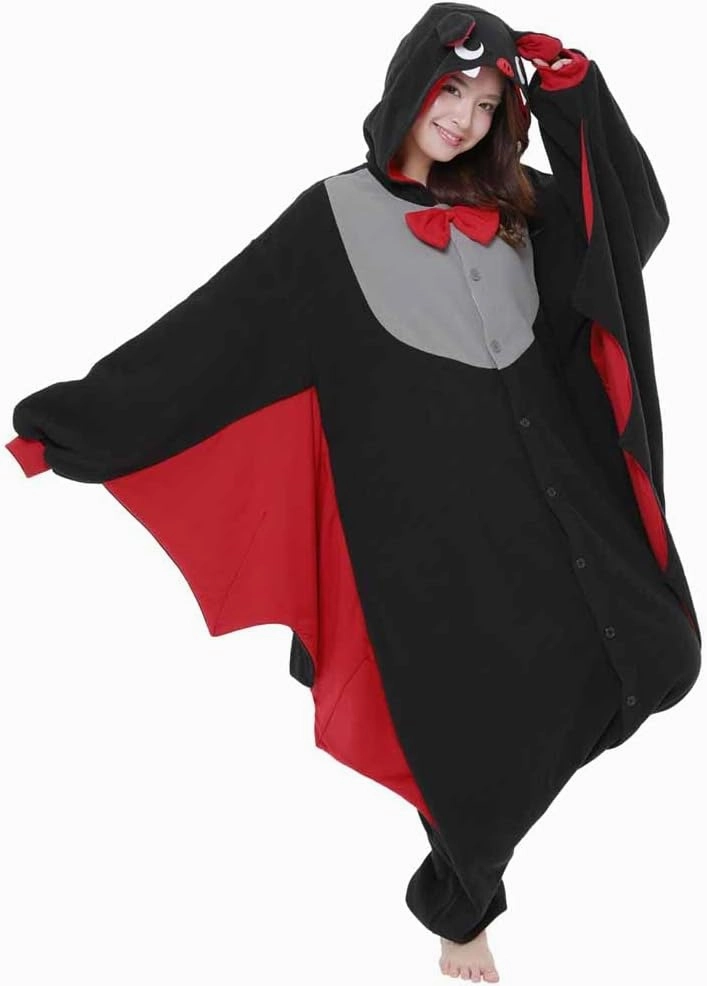 SAZAC Bat Kigurumi - Onesie Jumpsuit Halloween Costume