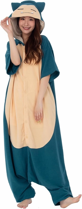 SAZAC Kigurumi - Pokemon - Snorlax - Summer Onesie Jumpsuit Halloween Costume