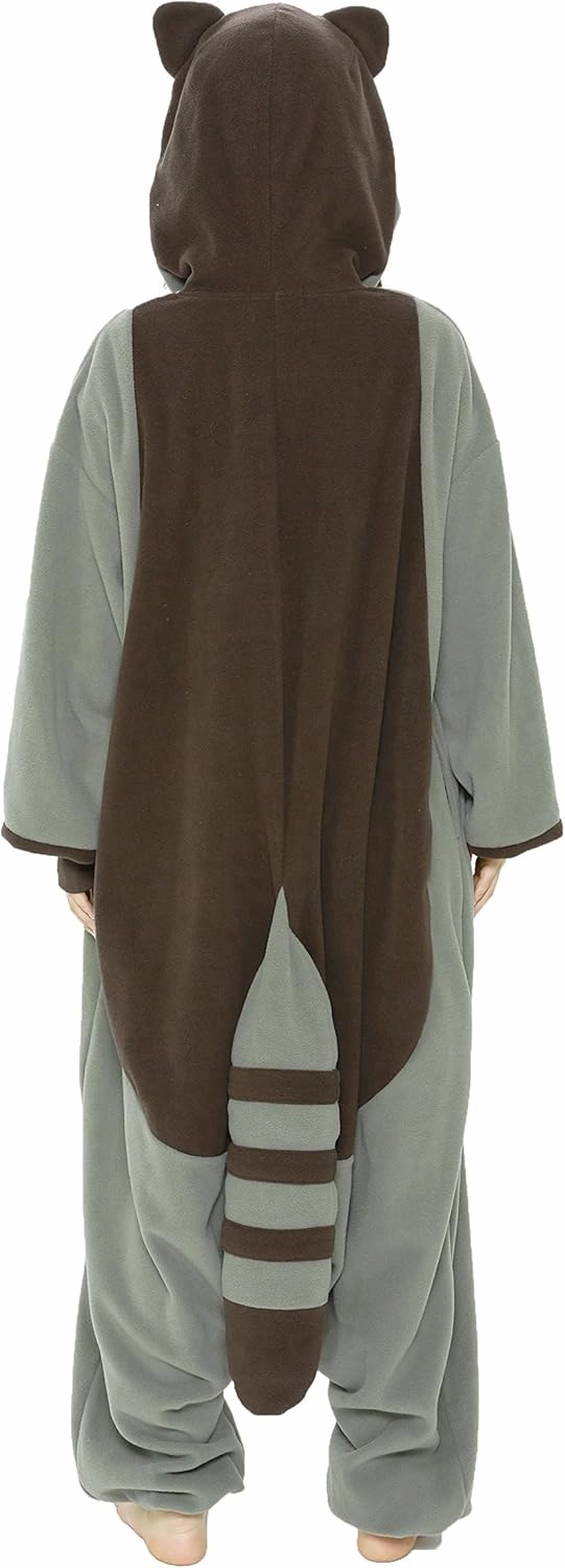 SAZAC Raccoon Kigurumi Halloween Costume Onesie