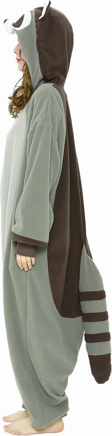 SAZAC Raccoon Kigurumi Halloween Costume Onesie