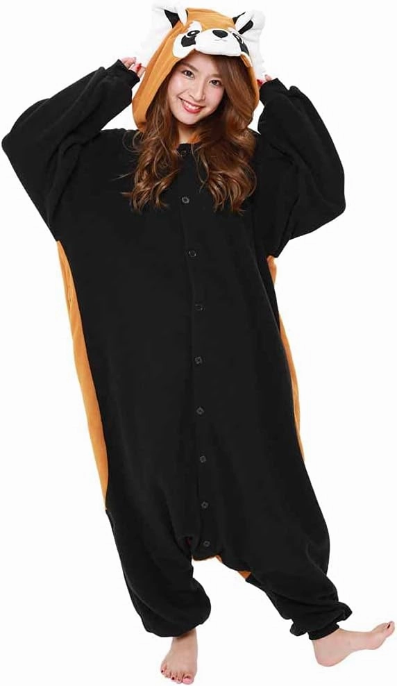 SAZAC Red Panda Kigurumi - Onesie Jumpsuit Halloween Costume