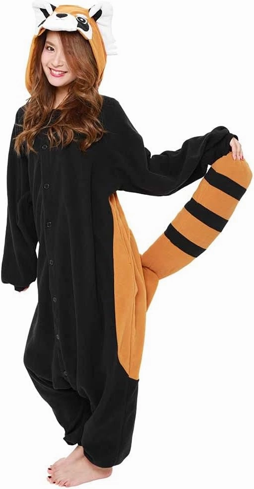SAZAC Red Panda Kigurumi - Onesie Jumpsuit Halloween Costume