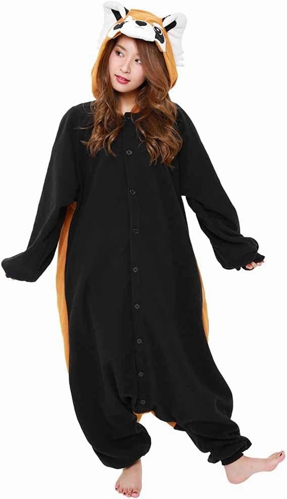 SAZAC Red Panda Kigurumi - Onesie Jumpsuit Halloween Costume