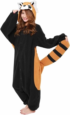 SAZAC Red Panda Kigurumi - Onesie Jumpsuit Halloween Costume
