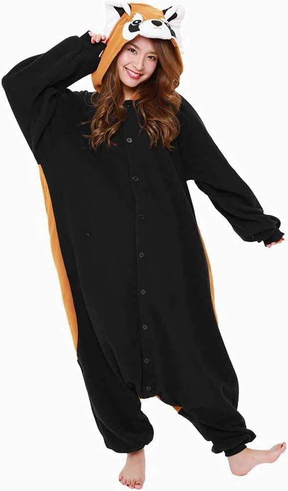 SAZAC Red Panda Kigurumi - Onesie Jumpsuit Halloween Costume