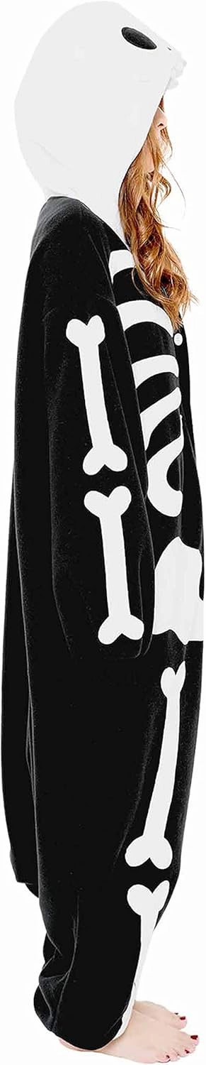 SAZAC Skeleton Kigurumi - Onesie Jumpsuit Halloween Costume