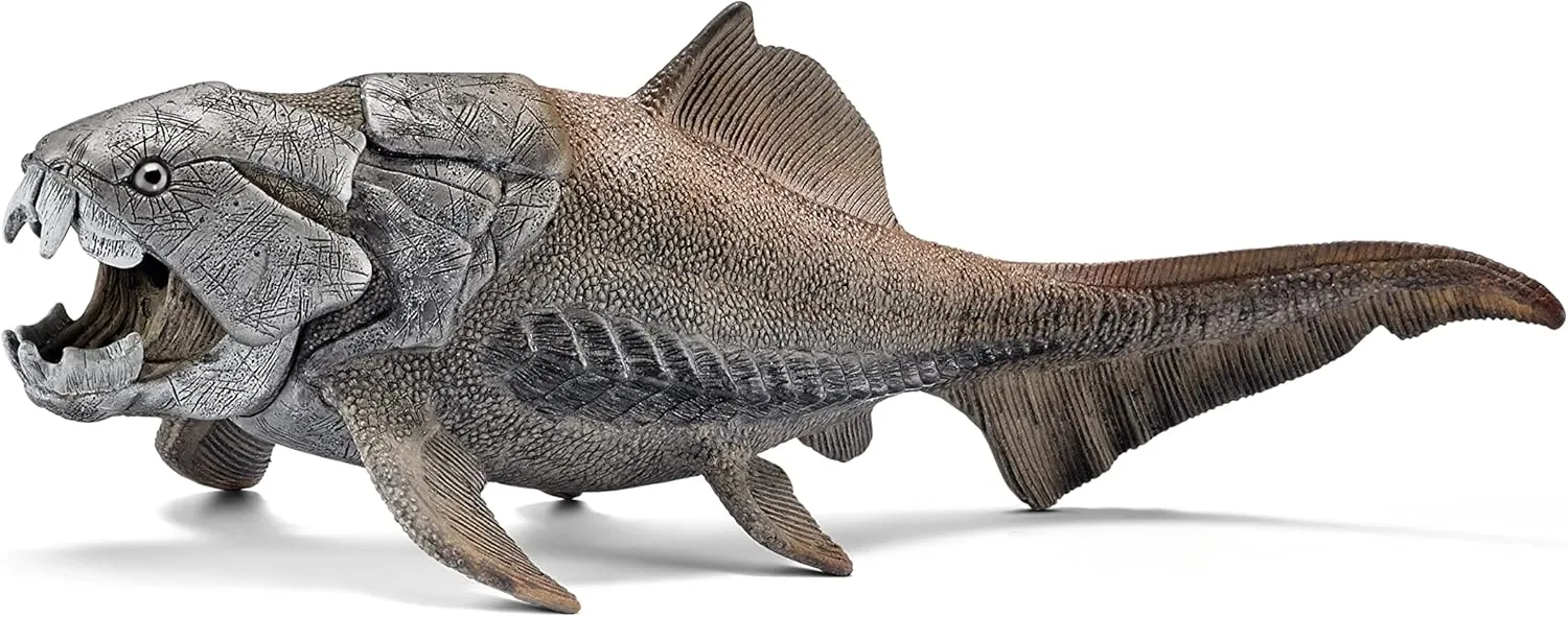 Schleich Dinosaurs Realistic Dunkleosteus Figurine with Movable Jaw - Prehistoric Jurassic Dino Toy with Highly Detailed Movable Jaw, Education and Fun for Boys and Girls, Gift for Kids Ages 4 