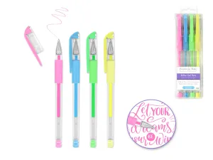 Scrapbook Gel Pens: 4/pack Acidfree Assorted PhotoSafe - Soft Pastels