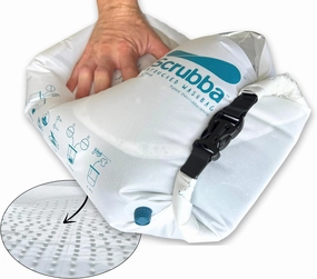 Scrubba Untouched Wash Bag - Portable Washing Machine - Eco-Friendly Manual Washing Machine for Travel, Camping, Baby Clothes - Travel Essentials, Gift - use with Laundry Detergent, & Sheets - 5.3 oz.