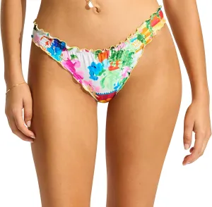 Seafolly Women's Standard Mini Hipster Lettuce Edge Bikini Bottom Swimsuit