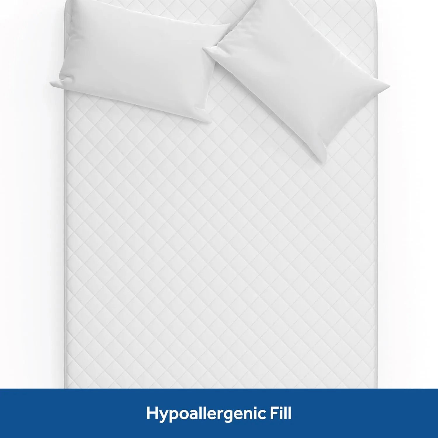 Sealy Luxury Cotton Top Fitted Mattress Pad, Full, White